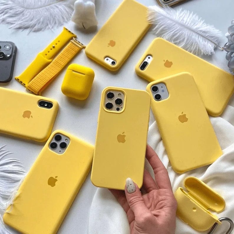FRATO iPhone Trending iPhone 14 Pro Max iPhone Silicone Case Cover ( Yellow )