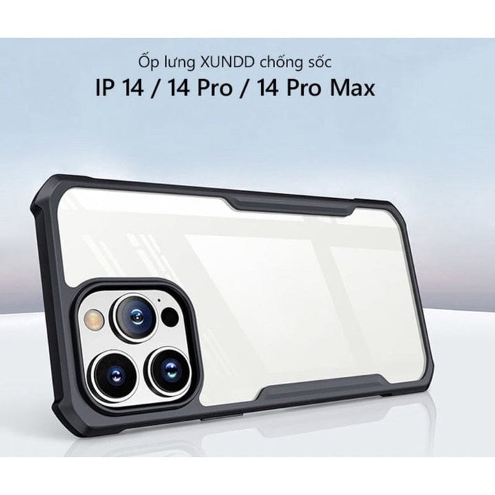 FRATO iPhone Trending iPhone 14 Series Shockproof Airbags Bumper Transparent Back Case Cover