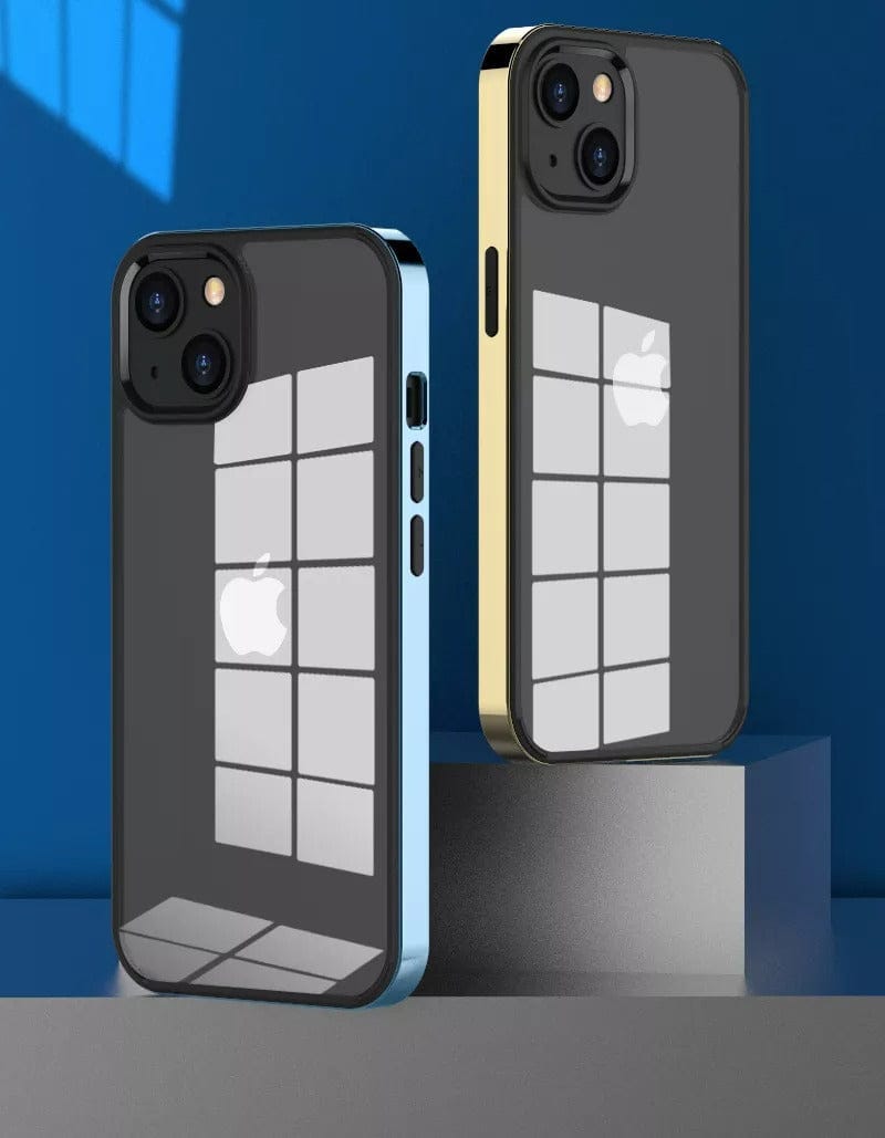 FRATO iPhone Trending iPhone Chrome Plating Bumper Clear Case