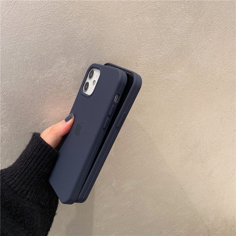 FRATO iPhone Trending iPhone Liquid Silicone Case Cover ( PACIFIC BLUE )