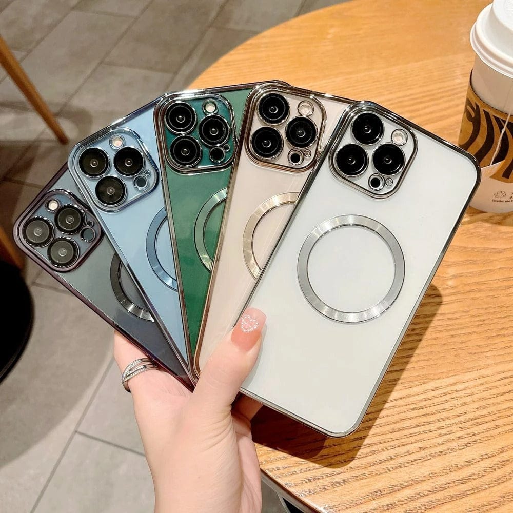 FRATO iPhone Trending iPhone Magsafe Magnetic Transparent Phone Case With Lens Protector