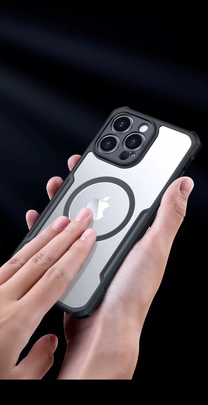 FRATO iPhone Trending iPhone Magsafe Shockproof Airbags Bumper Transparent Back Case Cover