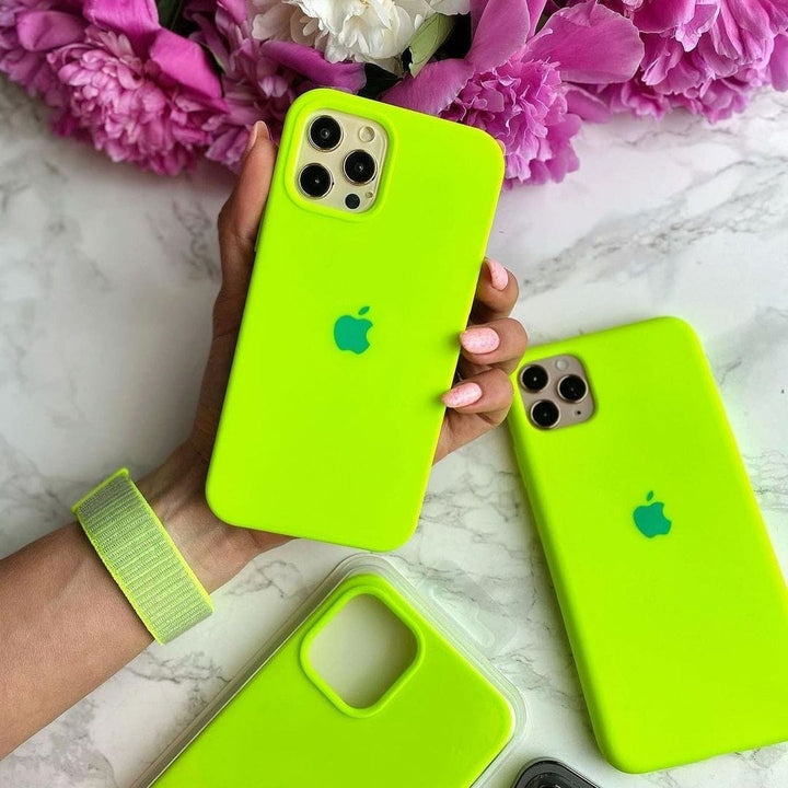 FRATO iPhone Trending iPhone Silicone Case Cover ( Neon Green )