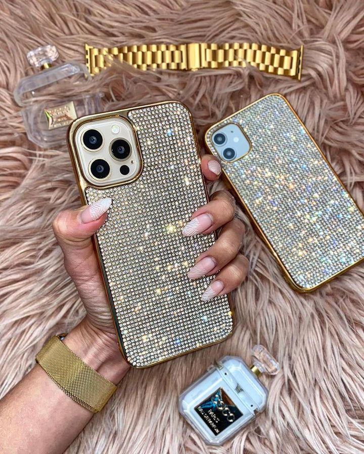 FRATO iPhone Trending Luxury Diamond iPhone Case Cover Golden