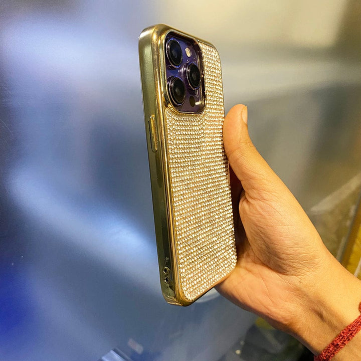FRATO iPhone Trending Luxury Diamond iPhone Case Cover Golden
