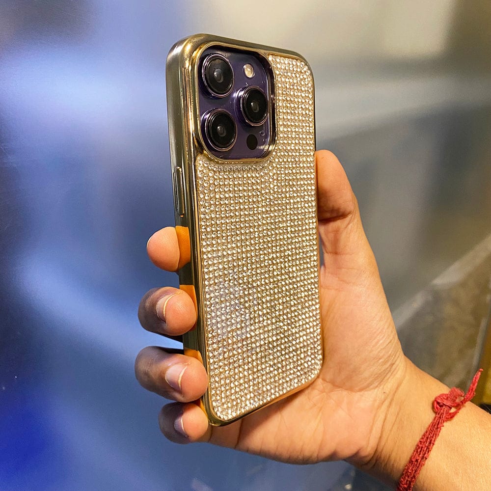 FRATO iPhone Trending Luxury Diamond iPhone Case Cover Golden