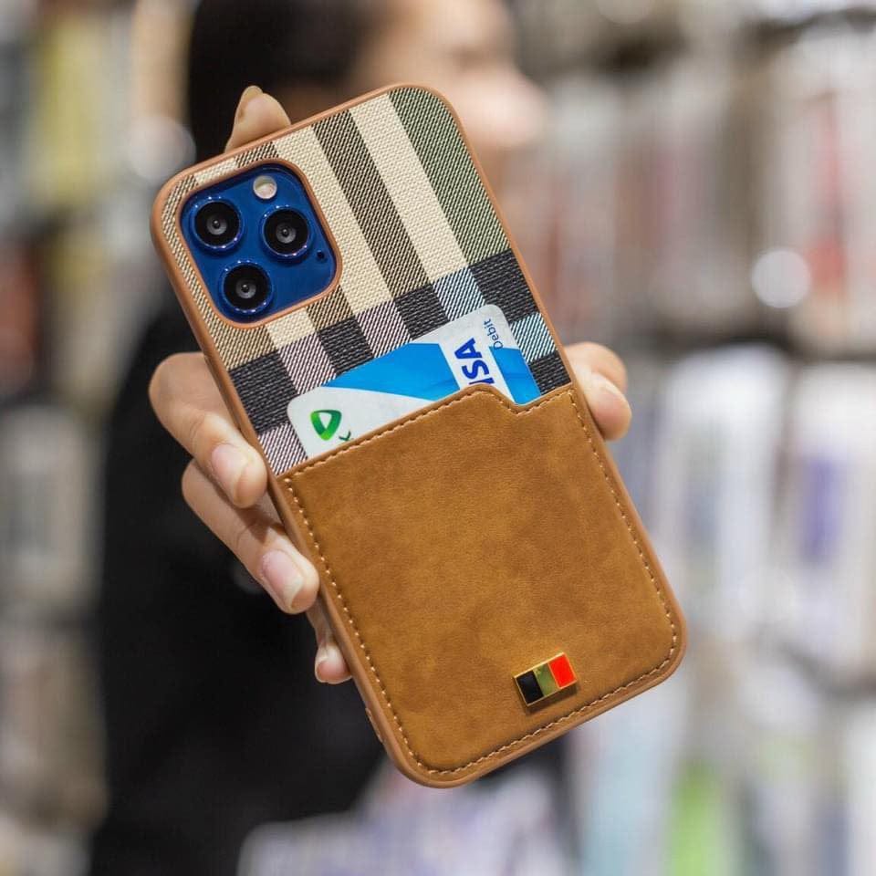 FRATO luxury Case iPhone 13 Pro Max / Brown iPhone 13 Series Mentor VII Leather Wallet Cover Case