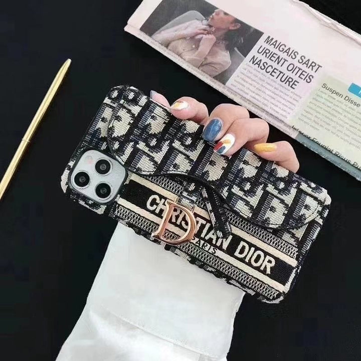 FRATO luxury Case iPhone 14 Pro Max / Black iPhone luxury Brand CD Card Holder Case Cover