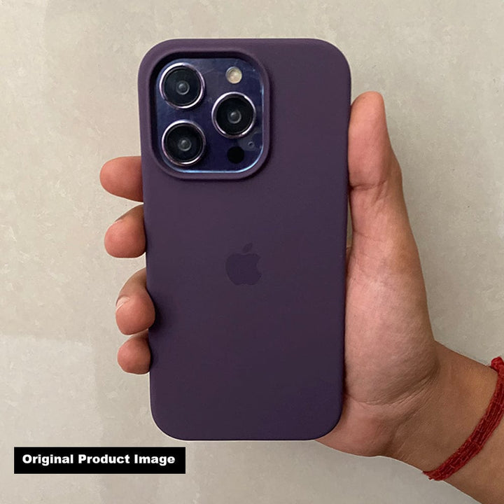 FRATO luxury Case iPhone 15 Series Deep Purple Premium Silicone Cover