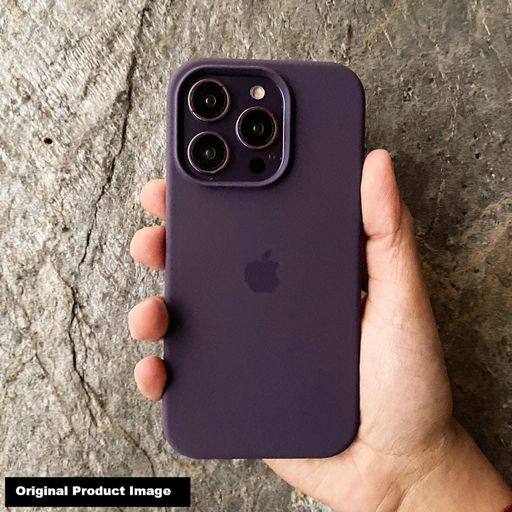 FRATO luxury Case iPhone 15 Series Deep Purple Premium Silicone Cover