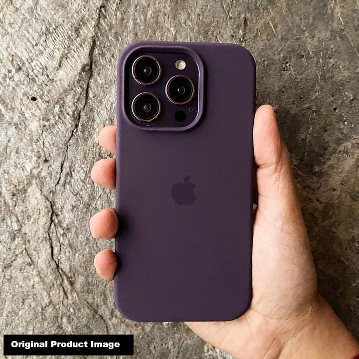 FRATO luxury Case iPhone 15 Series Deep Purple Premium Silicone Cover