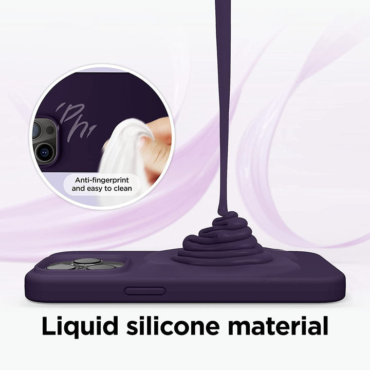 FRATO luxury Case iPhone 15 Series Deep Purple Premium Silicone Cover