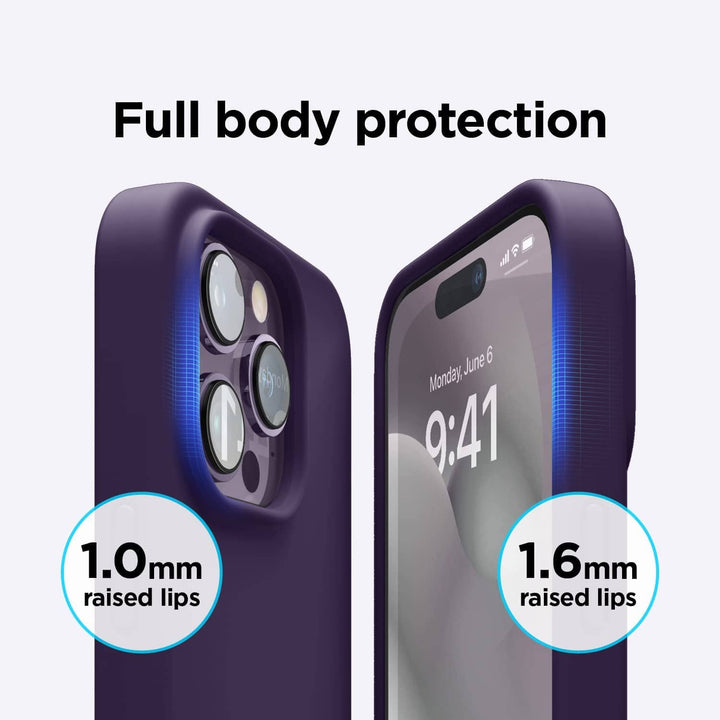 FRATO luxury Case iPhone 15 Series Deep Purple Premium Silicone Cover