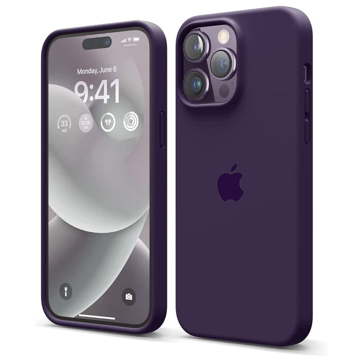 FRATO luxury Case iPhone 15 Series Deep Purple Premium Silicone Cover