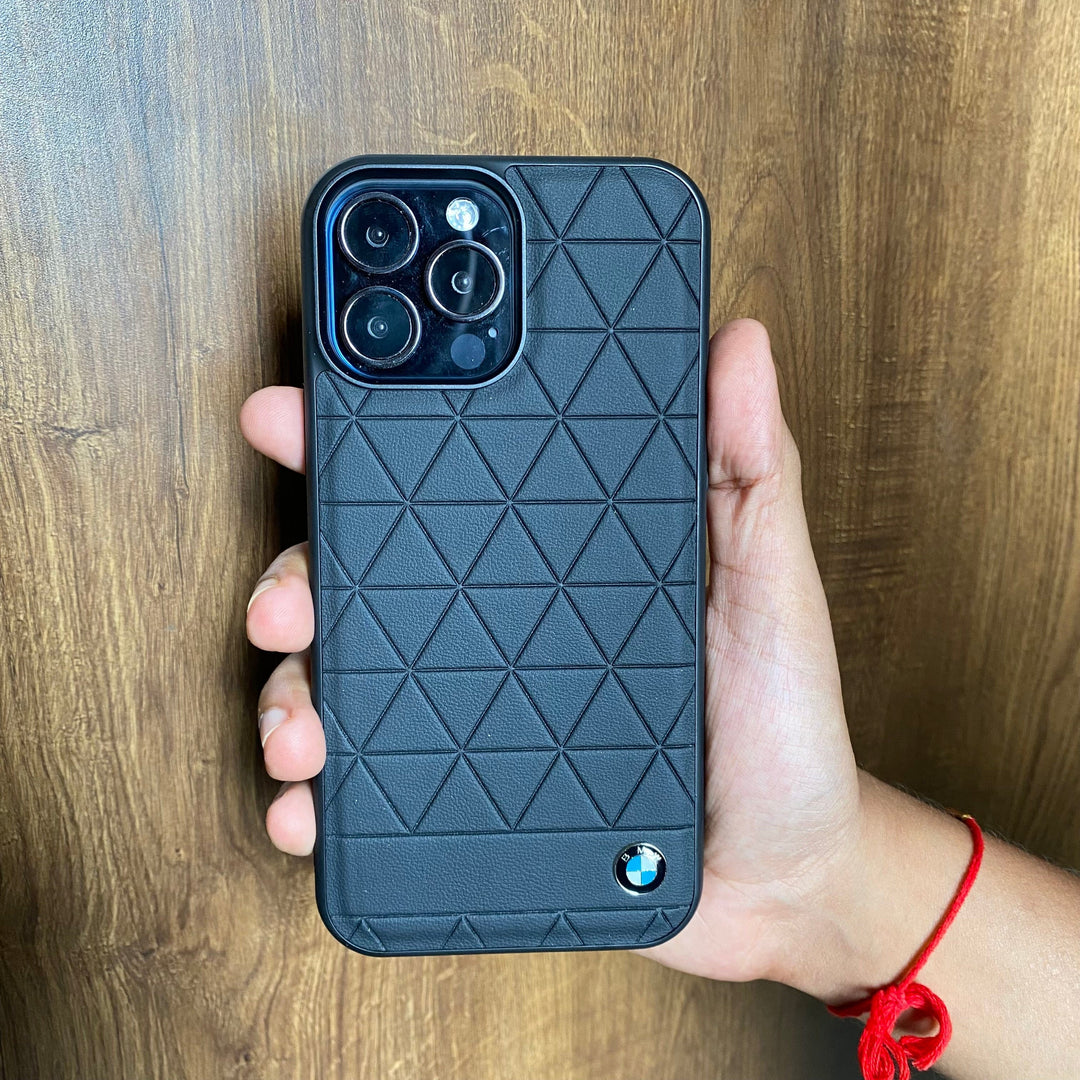 FRATO luxury Case iPhone BMW Sports Car Logo Case Cover - BLACK