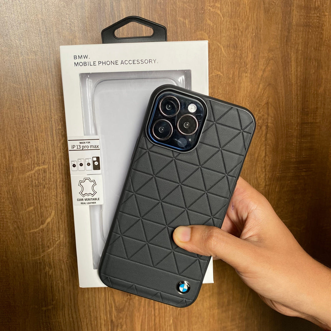 FRATO luxury Case iPhone BMW Sports Car Logo Case Cover - BLACK