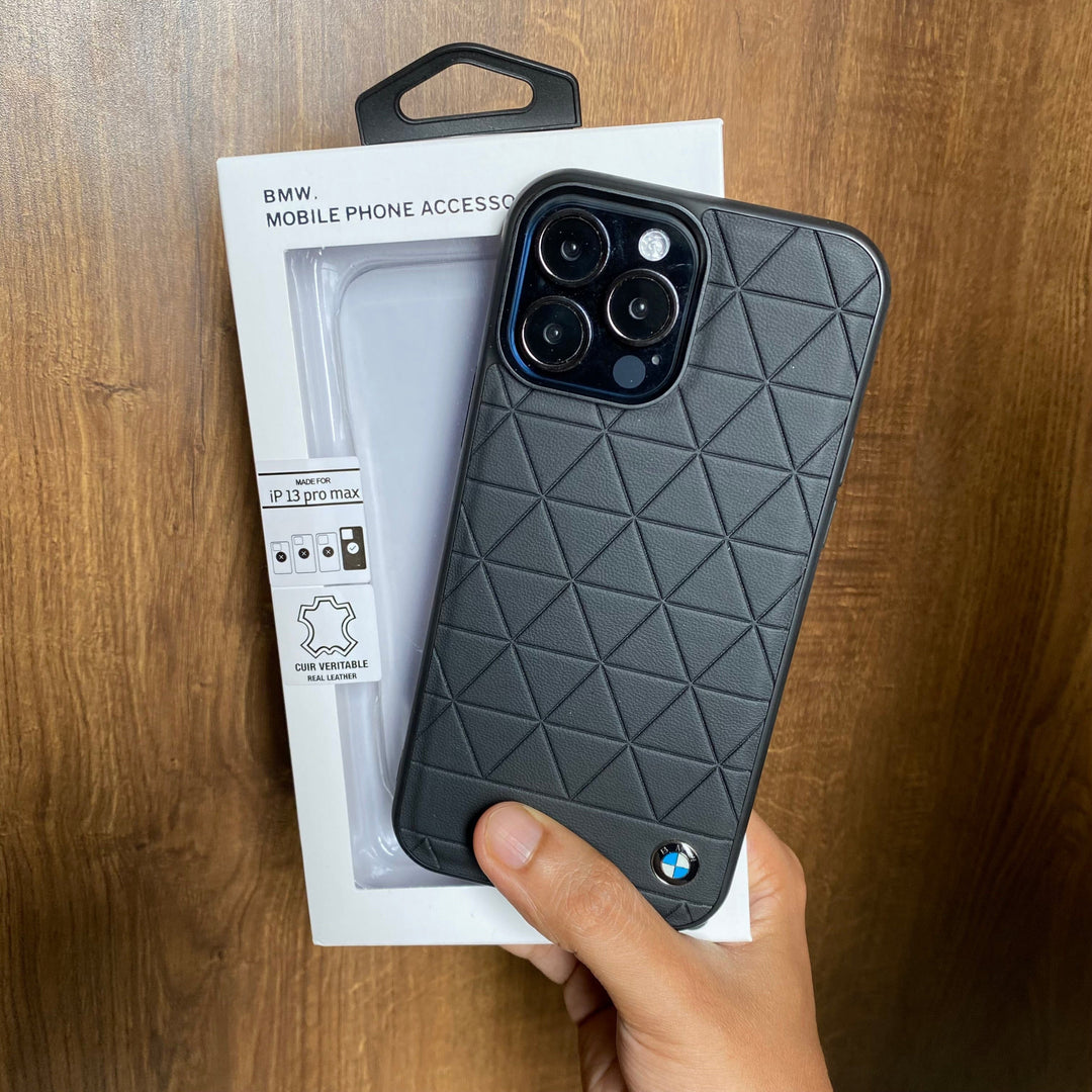 FRATO luxury Case iPhone BMW Sports Car Logo Case Cover - BLACK