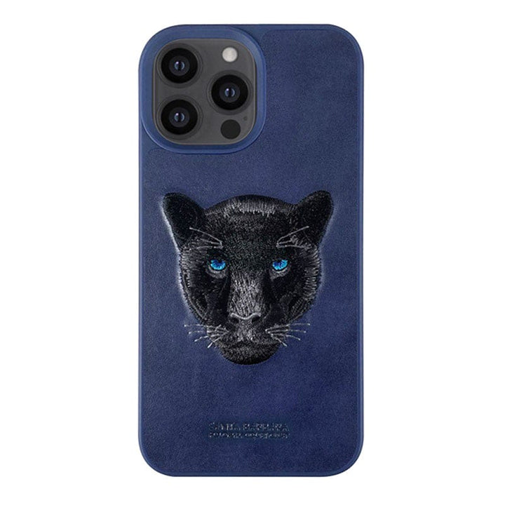 FRATO luxury Case iPhone Luxury Santa Barbara Leather Savana Series Panther Back Cover