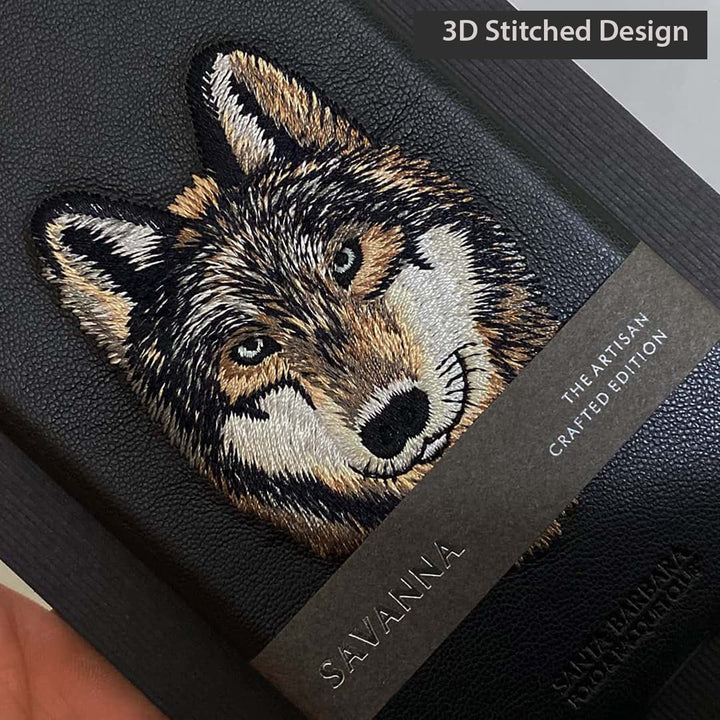 FRATO luxury Case iPhone Luxury Santa Barbara Leather Savana Series Wolf Back Cover