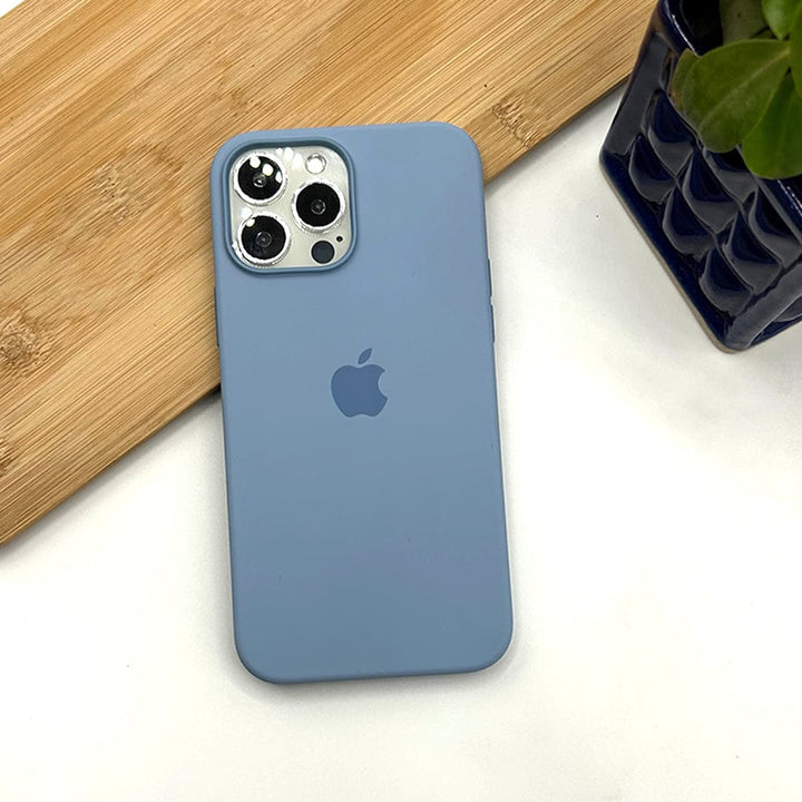 FRATO luxury Case iPhone Magsafe Silk Feel Silicone Case Cover ( Blue )