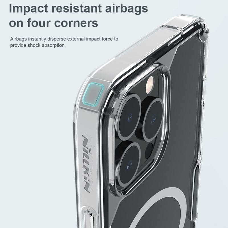 FRATO luxury Case Nillkin iPhone Magsafe Clear Airbag Drop Fall Resistant Magnetic Case Cover