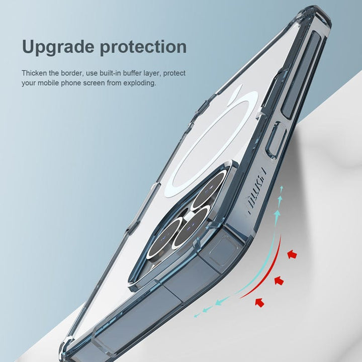 FRATO luxury Case Nillkin iPhone Magsafe Clear Airbag Drop Fall Resistant Magnetic Case Cover