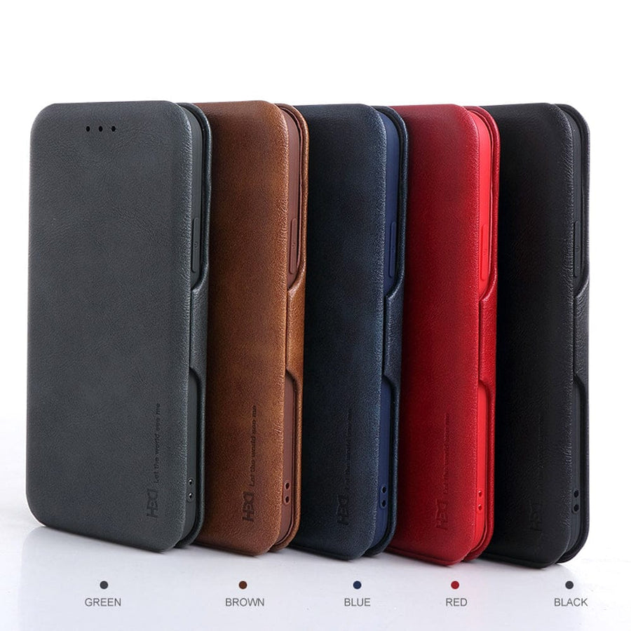FRATO luxury Case Samsung Note 20 / Black Shell Style Leather Samsung Note-Series flip Cover With Card Holder