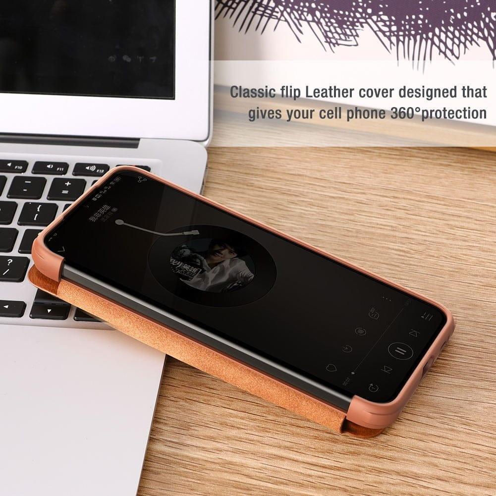FRATO No Advertising Galaxy S22 Series Camera Protection QIN Leather Flip Case