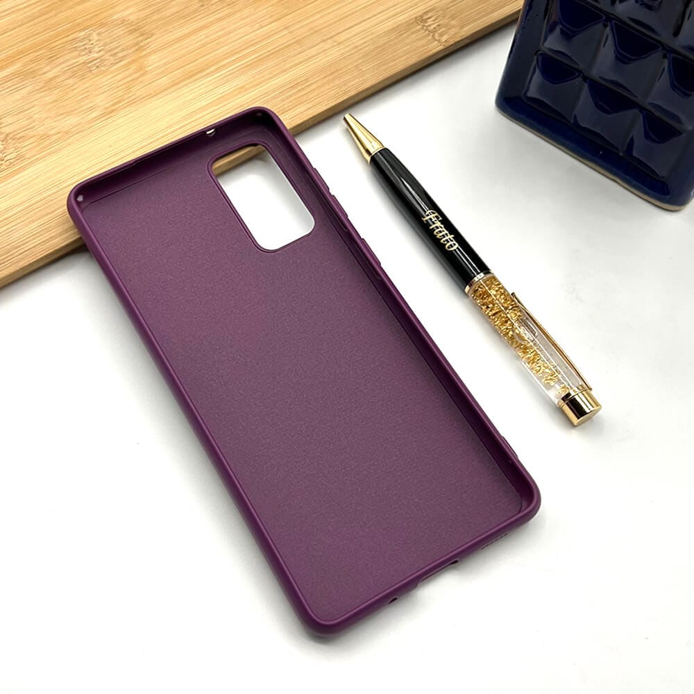 FRATO No Advertising Samsung Galaxy Liquid Silicone Case Cover ( Purple )