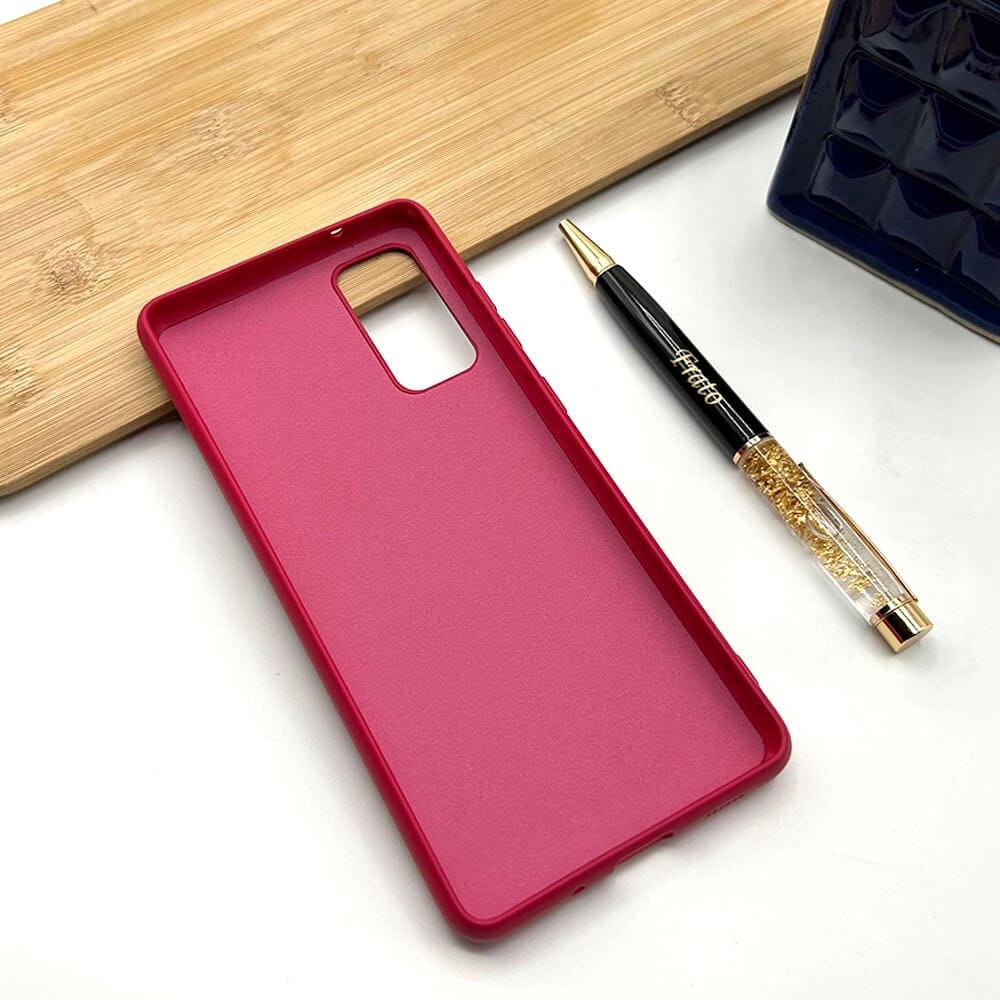 FRATO No Advertising Samsung Galaxy Liquid Silicone Case Cover ( Rose Red )