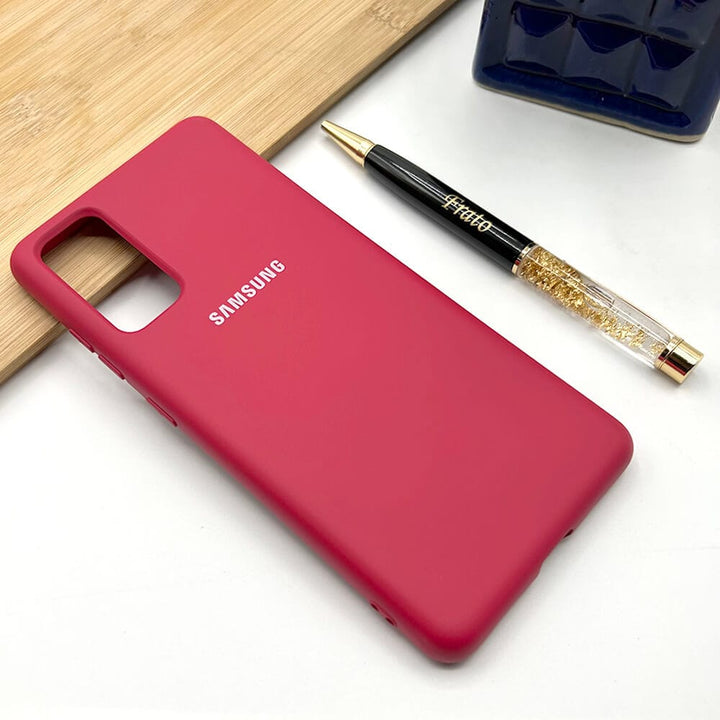 FRATO No Advertising Samsung Galaxy Liquid Silicone Case Cover ( Rose Red )