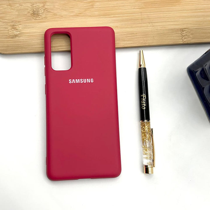 FRATO No Advertising Samsung Galaxy Liquid Silicone Case Cover ( Rose Red )