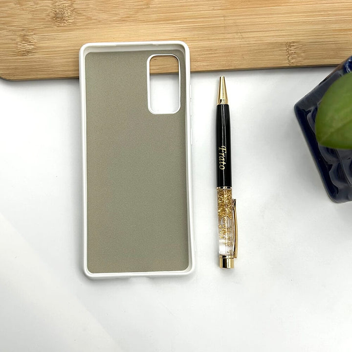 FRATO No Advertising Samsung Galaxy Liquid Silicone Case Cover ( White )