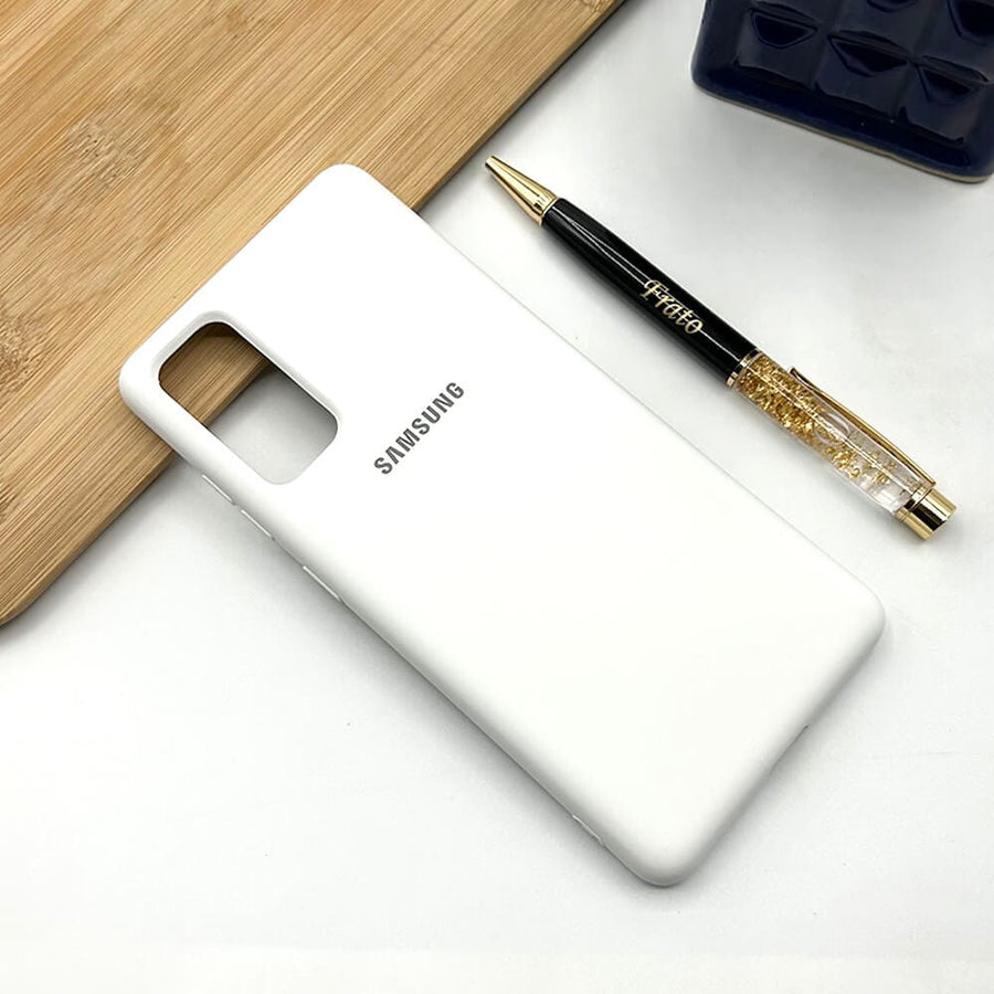 FRATO No Advertising Samsung Galaxy Liquid Silicone Case Cover ( White )