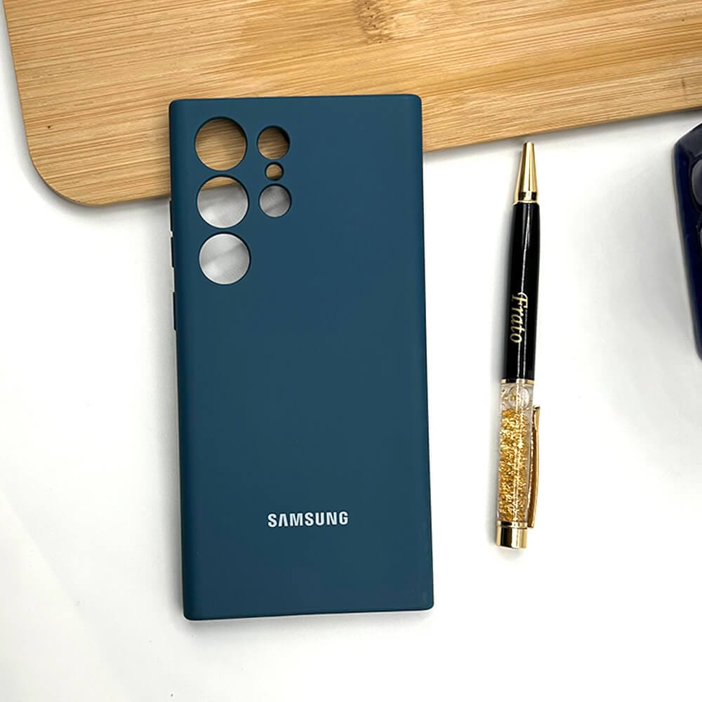 FRATO No Advertising Samsung Galaxy S23 Ultra Liquid Silicone Case Cover