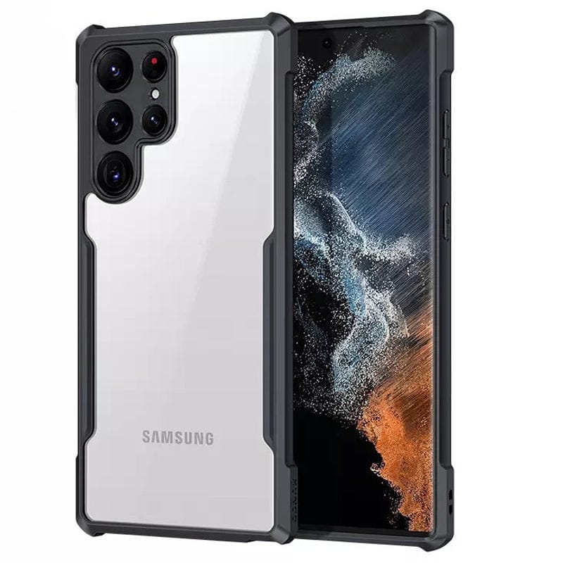 FRATO No Advertising Samsung S23 Ultra Samsung Shockproof Airbags Bumper Transparent Back Case Cover