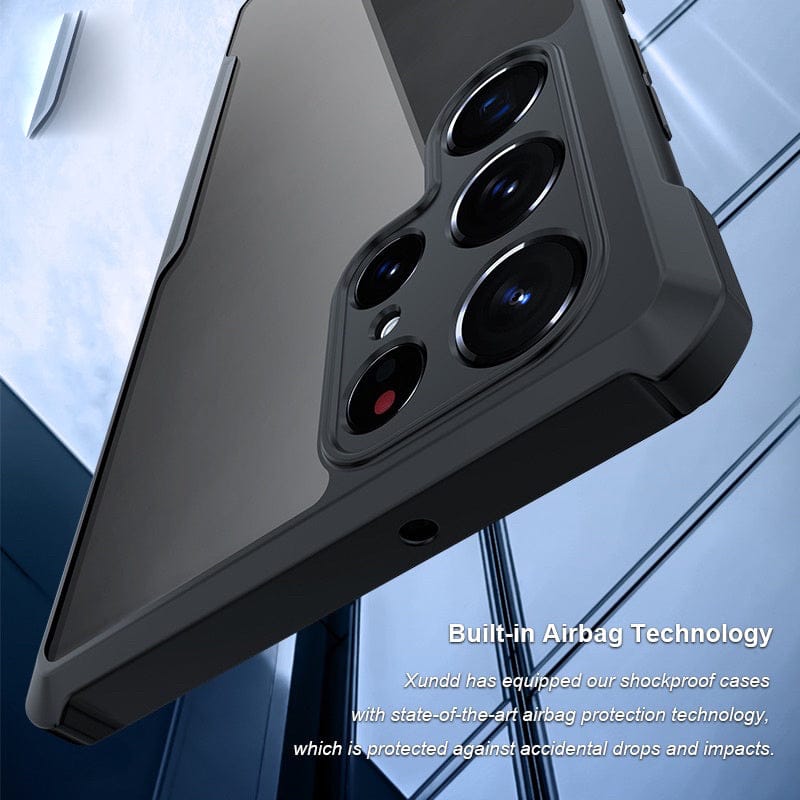 FRATO No Advertising Samsung Shockproof Airbags Bumper Transparent Back Case Cover