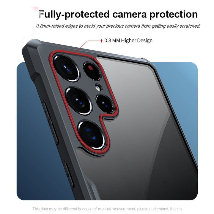 FRATO No Advertising Samsung Shockproof Airbags Bumper Transparent Back Case Cover