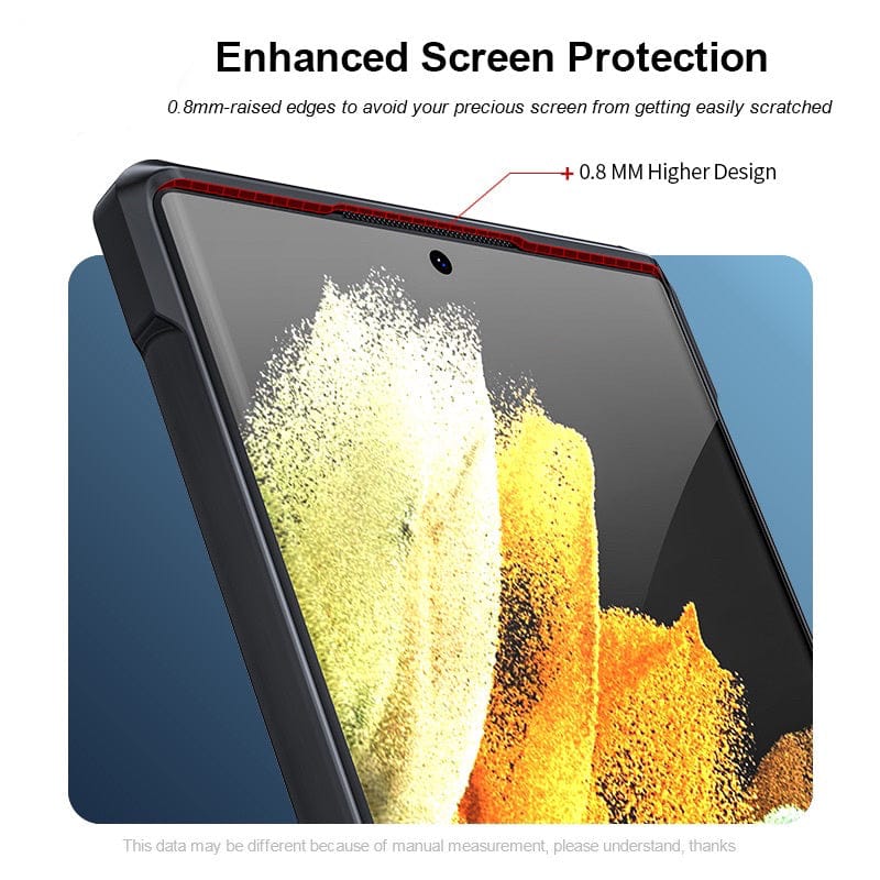 FRATO No Advertising Samsung Shockproof Airbags Bumper Transparent Back Case Cover