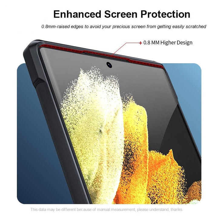 FRATO No Advertising Samsung Shockproof Airbags Bumper Transparent Back Case Cover