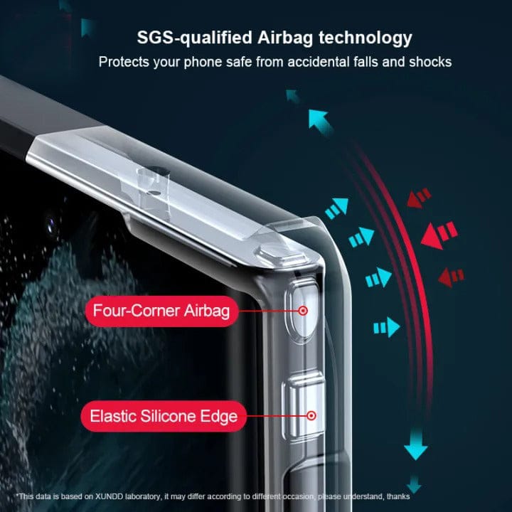 FRATO No Advertising Samsung Shockproof Airbags Bumper Transparent Back Case Cover