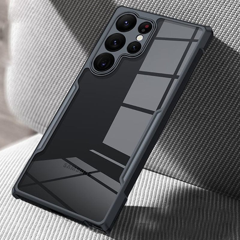 FRATO No Advertising Samsung Shockproof Airbags Bumper Transparent Back Case Cover