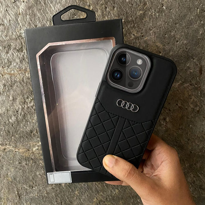 FRATO no stock iPhone 14 Pro Max iPhone Audi Q7 Design Synthetic Leather Cover Case