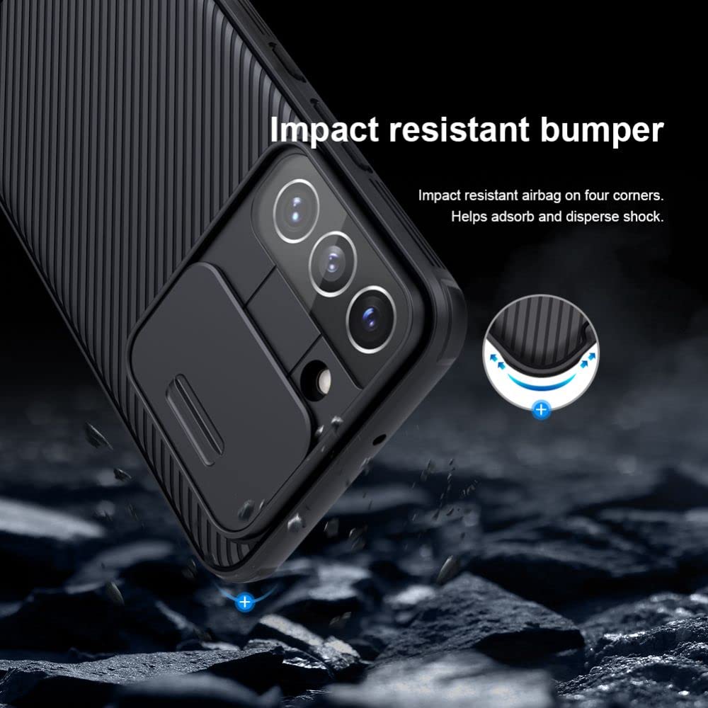 FRATO Samsung S22 samsung Galaxy S22 Camshield Case Cover Black