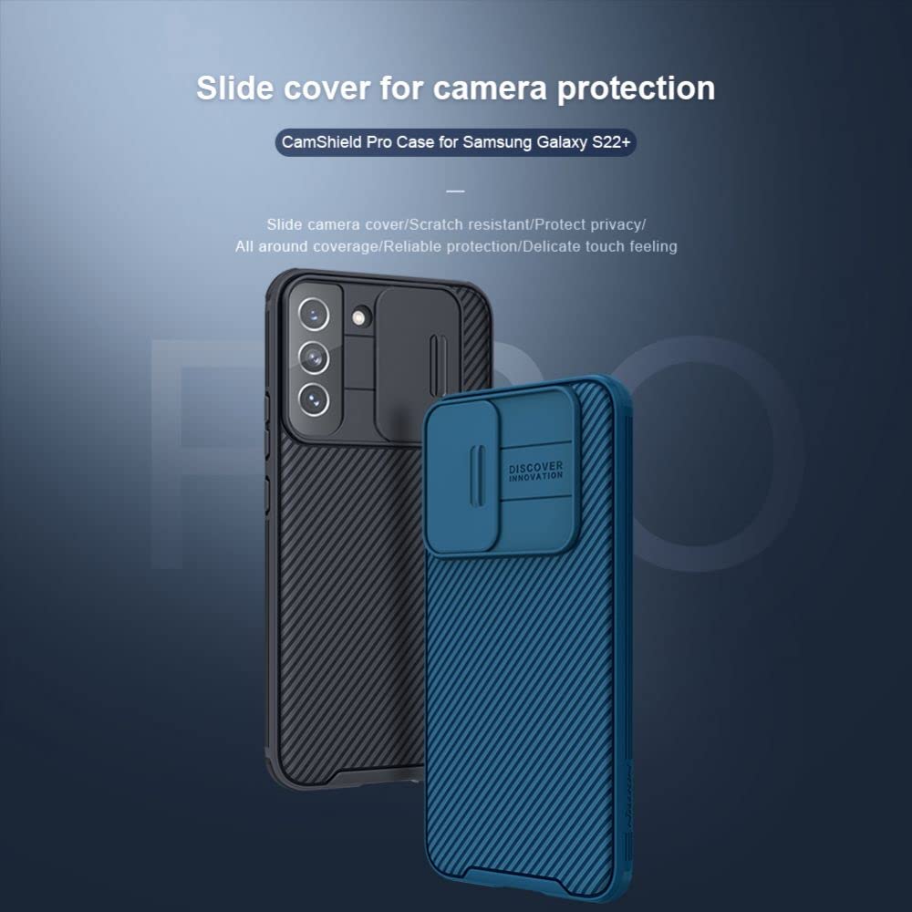 FRATO Samsung S22 samsung Galaxy S22 Camshield Case Cover Black