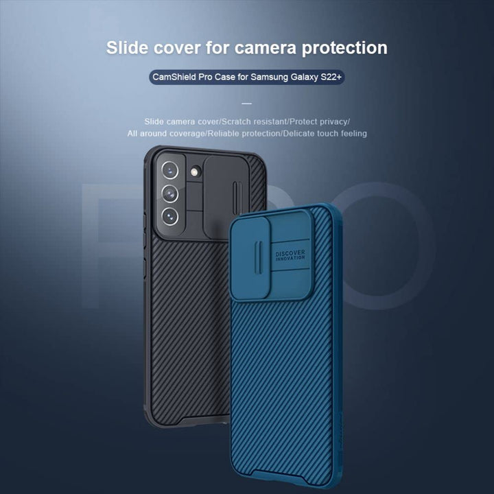 FRATO Samsung S22 samsung Galaxy S22 Camshield Case Cover Black
