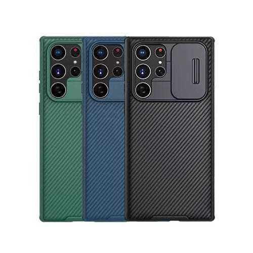 FRATO Samsung S22U Samsung Galaxy S22 Ultra Camshield Case Cover Black