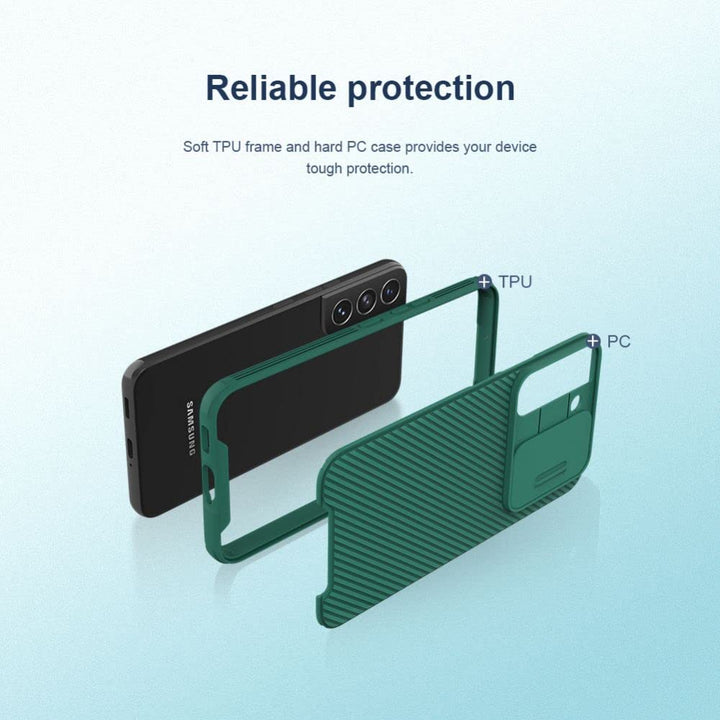 FRATO Samsung S23 Plus Samsung Galaxy S23 Plus Camshield Case Cover Black