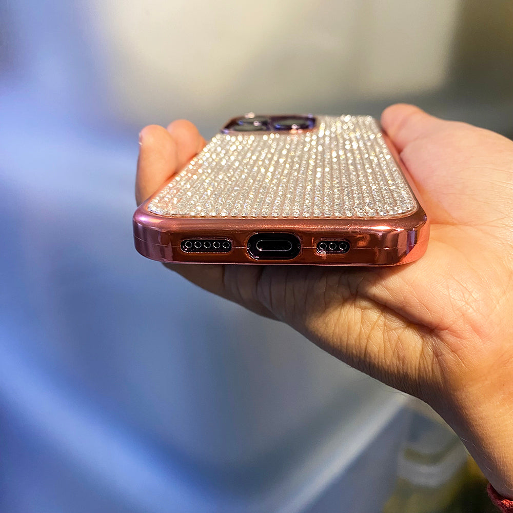 Luxury Diamond iPhone Case Cover Rose Golden
