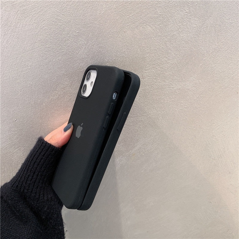 iPhone Liquid Silicone Case Cover ( BLACK ) freeshipping - Frato